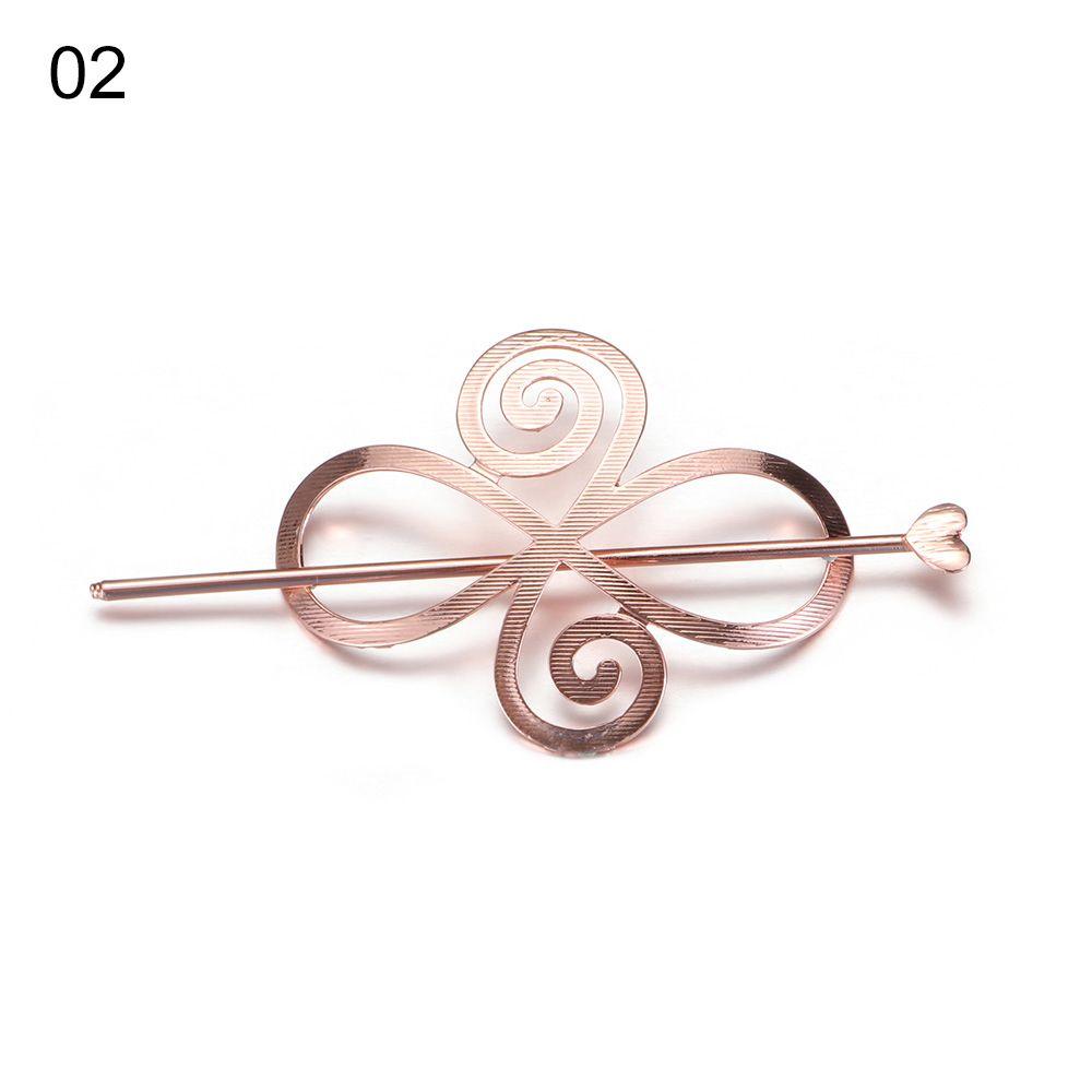 Women's Fashion Barrette Tiara Hairpins Bun Holder Headpiece Metal Hair Clip Vintage Hair Clips