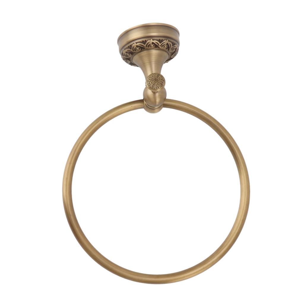 Bath Towel Ring Copper Round Wall Mounted Hand Shower Towel Holder Rack for Bathroom 980830