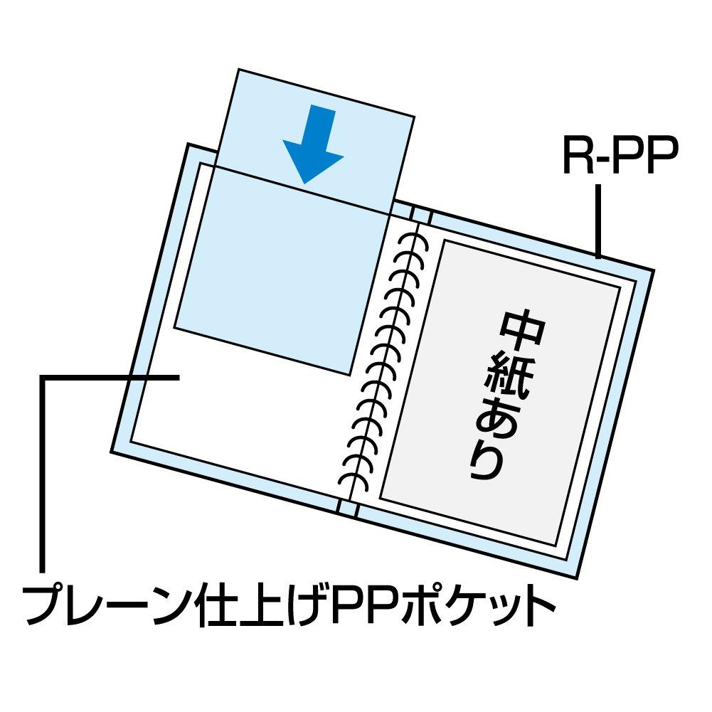 Kokuyo Clear File, Refillable, A3 Landscape, 30 Holes, Blue, La-468B