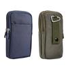 Нейлоновая поясная сумка для мобильного телефона с двойными молниями для мужчин