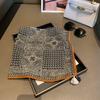 Polka Dot Silk Scarf Women'S High-End Small Square Scarf Fashion Versatile Sunscreen Shawl Scarf Fringed Decorative Scarf