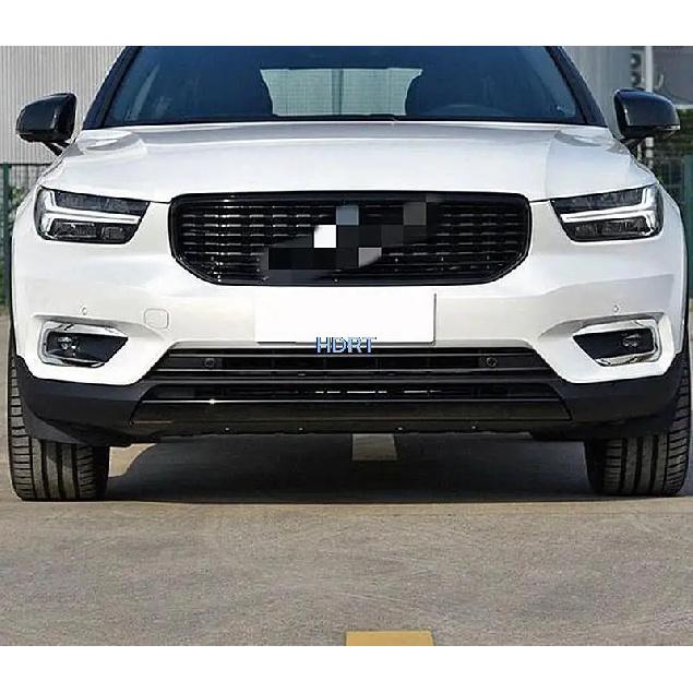 Car Body Front Head Fog Light Lamp Detector Frame Stick ABS Chrome Cover Trim Part 2pcs For VOLVO XC40 2019 2020 Car Accessories