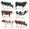 Реалистичные фигурки сельскохозяйственных животных из ПВХ с моделями дойной коровы и быка для детских развивающих игрушек
