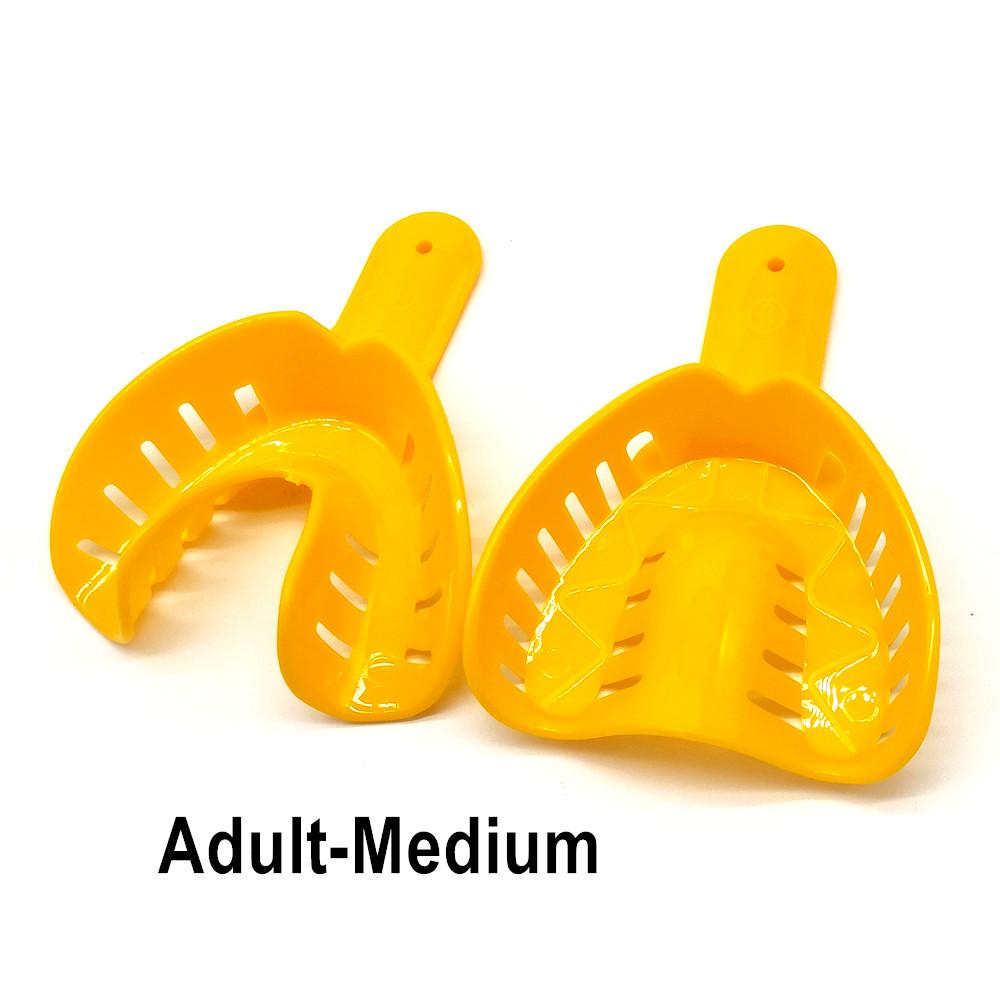 12 шт./компл., стоматологические слепочные лотки, пластиковые стоматологические центральные материалы, держатель для зубов, инструменты для ухода за полостью рта для взрослых и детей