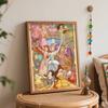 Disney Oil Painting DIY Digital Painting Classic Princesses Group Portrait HandPainted Wall Art for Living Room and Entryway.