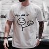 Funny Please Use This Your Brain Sarcasm T Shirts Funny Graphic Y2k Tops Streetwear Short Sleeve Harajuku Humor Joke Men T-shirt