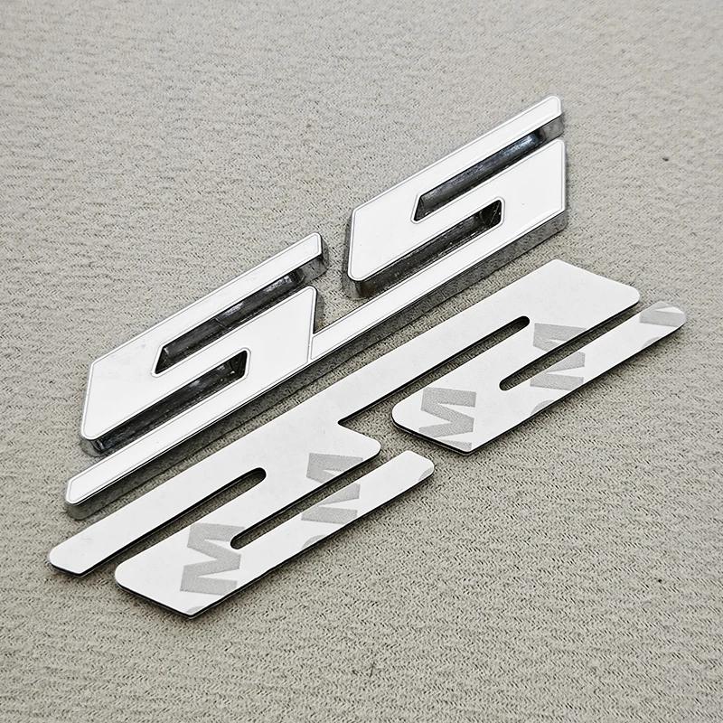 BODCA1 3D Metal Car Styling Red Black Logo SS Sticker Emblem Rear Trunk Badge For Chevrolet Camaro Chevelle Impala Malibu Accessories