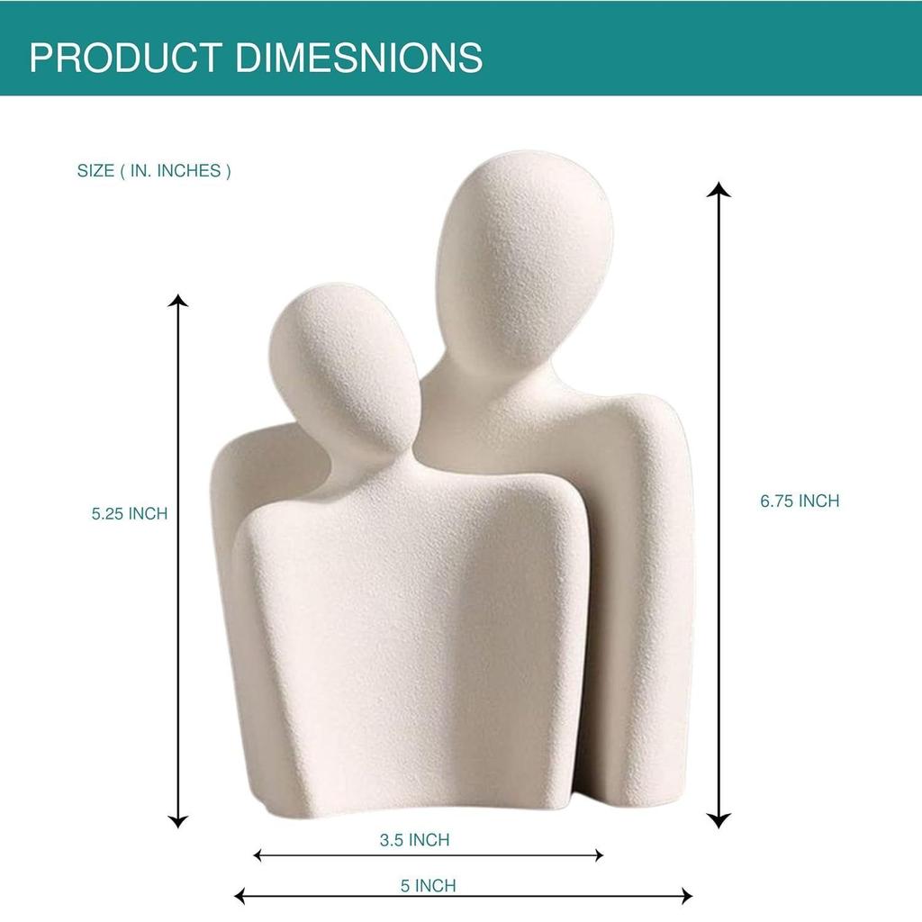 Последняя статуэтка «Пара и семья» | Керамическая скульптура «Мыслитель» | Предметы домашнего декора для гостиной | Настольный артефакт (Обнимающаяся пара)