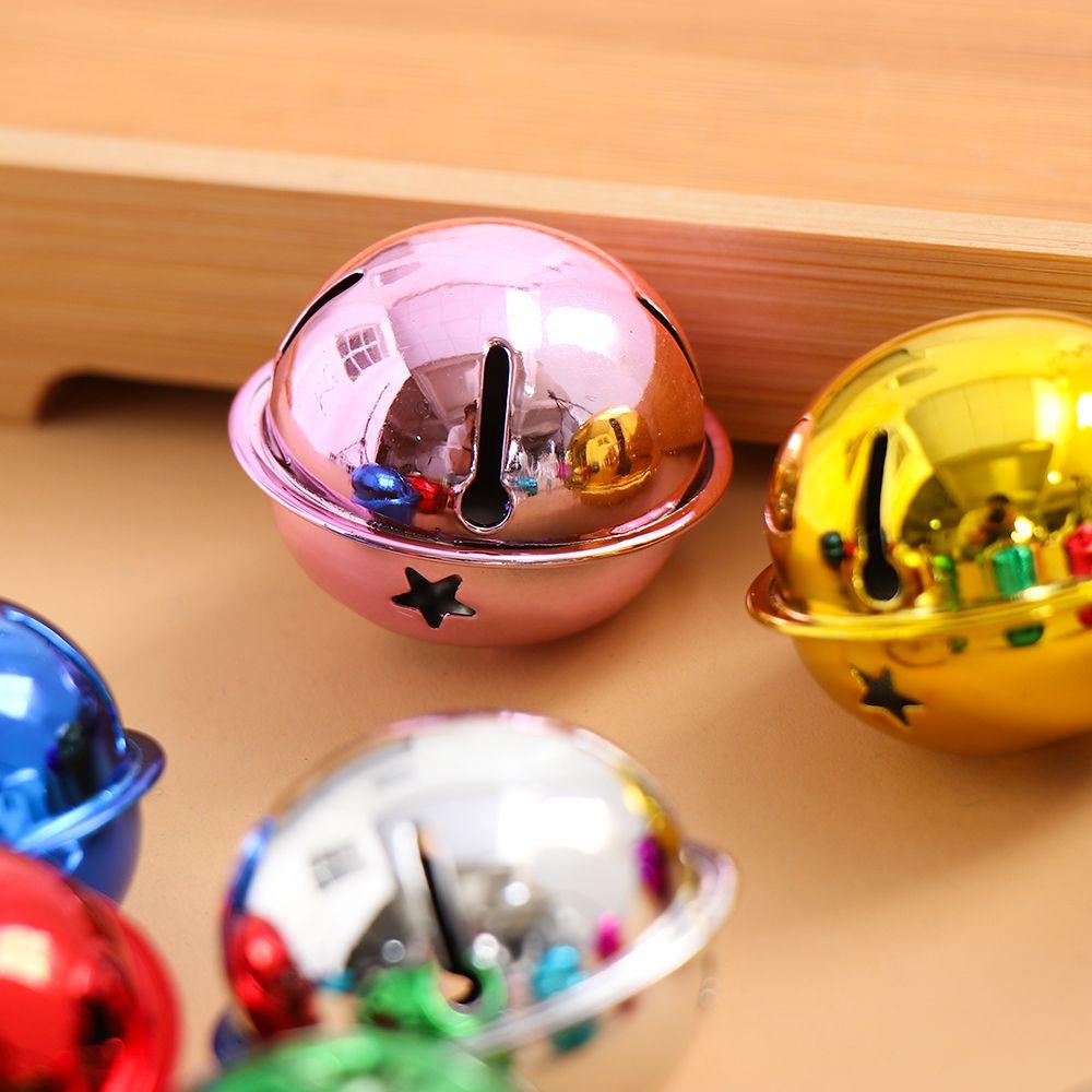 DIY Crafts Christmas Pendant Matte Bells Bright Iron Jingle Christmas Tree Decor Drop Ornaments