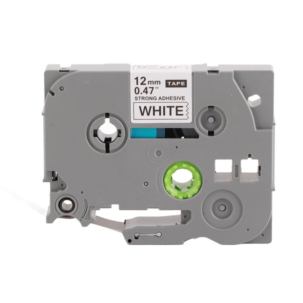 12мм 0,5дюйма Ламинированная лента для этикеток с сильным клеящим слоем TZ231 Китайский стандарт для Brother