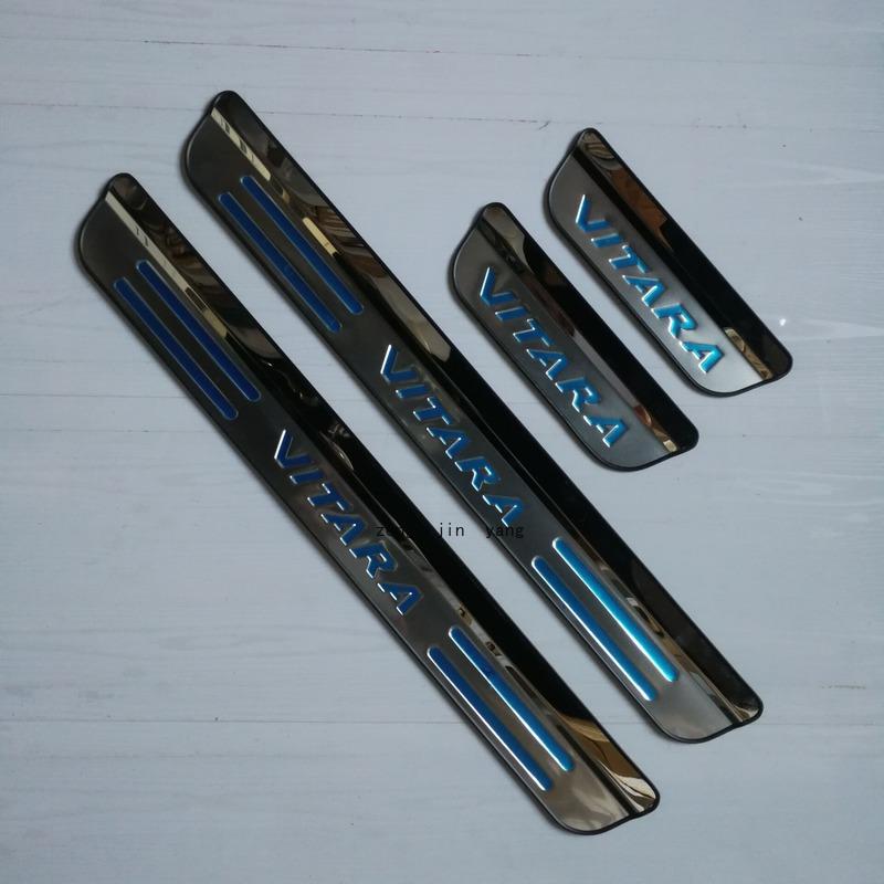 Для Suzuki Vitara пороги автомобиля протектор двери автомобиля подножка лестница автомобиля 304 качество нержавеющая сталь аксессуары хромированная отделка