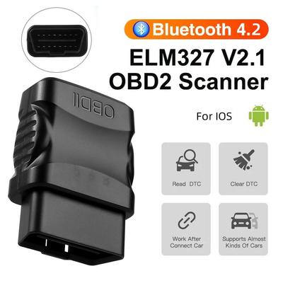 Для Android/IOS ELM327 V2.1 считыватель кодов неисправностей двигателя автомобиля OBD2 сканер Bluetooth 4.2 диагностический сканер автомобиля EOBD считыватель кодов неисправностей