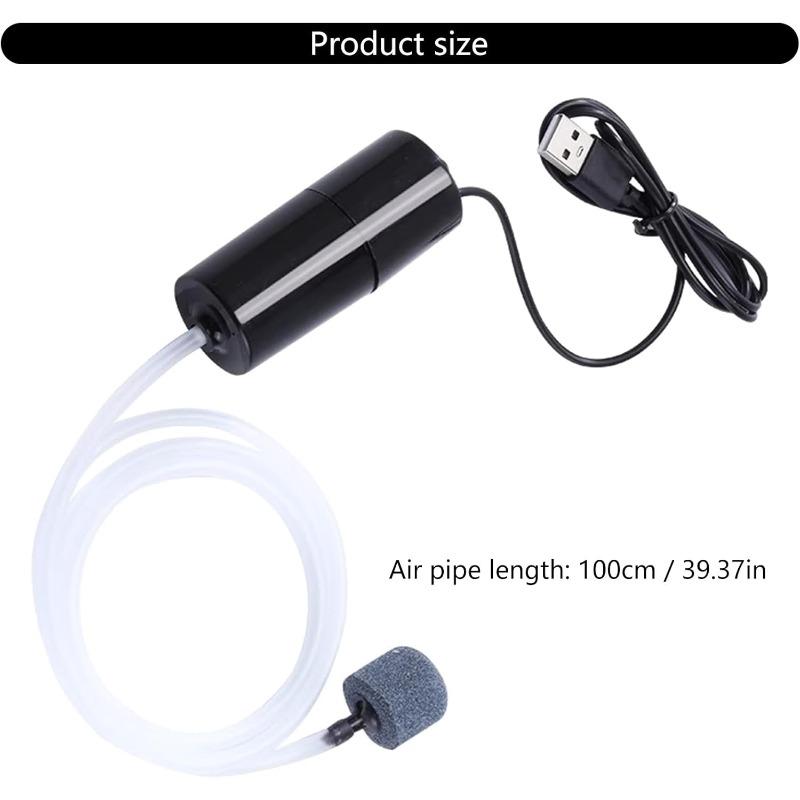 Aquarium Aerator Portable USB with Copper Cores Motor Quiet Operate Oxygen Pumps for Tanks and Fishing Fish Tanks Aerator Pumps