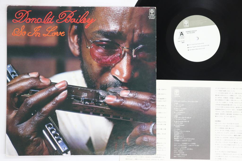 Виниловая пластинка DONALD BAILEY So In Love PAP9195 TRIO 1980 Япония Джаз Б/у
