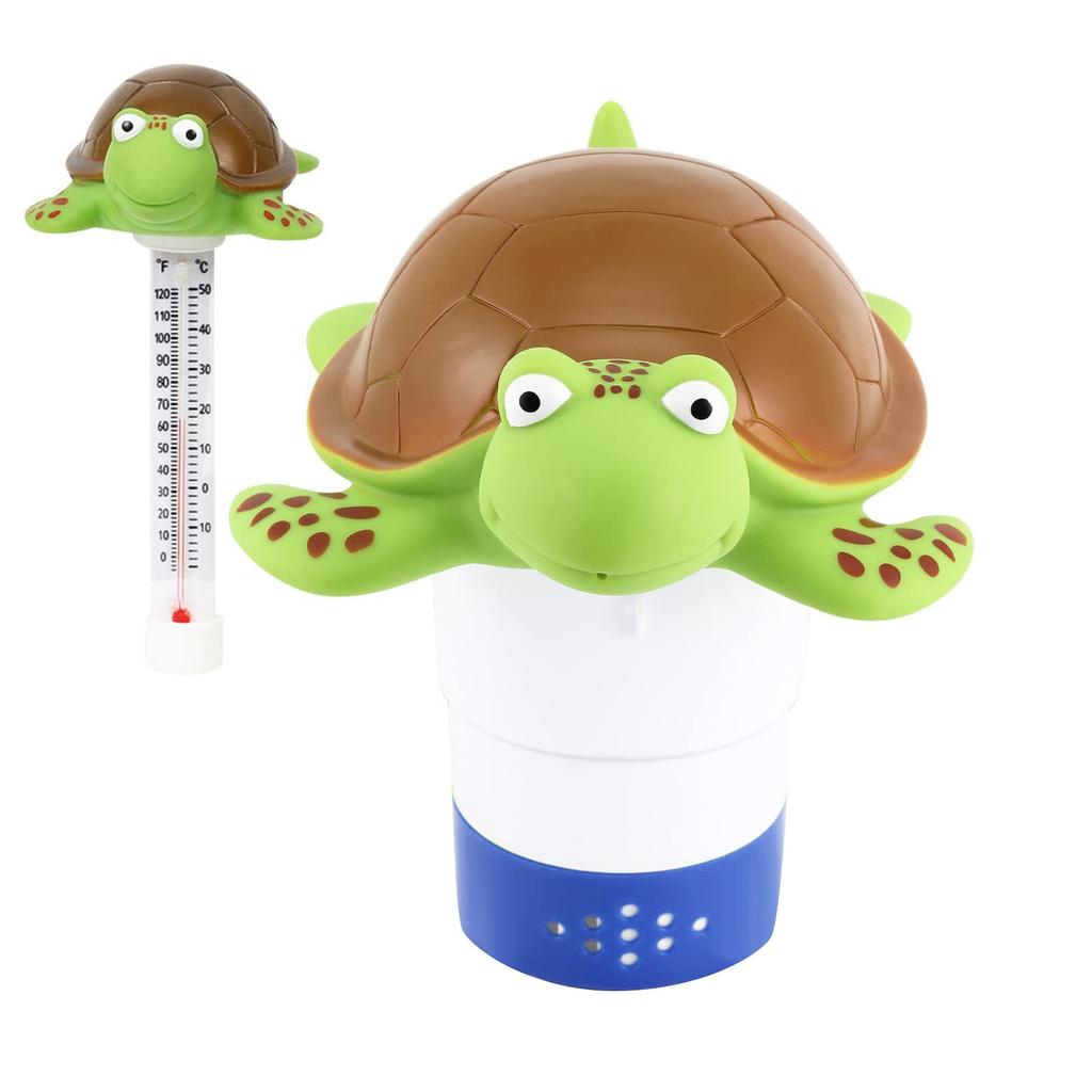 Swimming Pool Water Temperature Doser Cleaning Accessories Turtle Head Yellow Flamingo Floating Water Hot Springs Thrower 1ml
