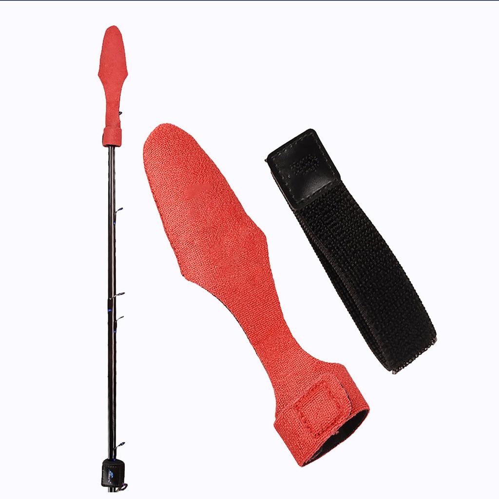 4pcs Extendable Fishing Rod Cover With Rod Strap Non-slip Protective Case Fishing Rod Fixing Equipment