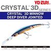 YO-ZURI Lure Crystal 3D Minnow Deep Diver Jointed 130mm F1155-GHIW GHIW (Sardine)