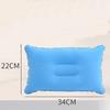 Ultralight Inflatable Pillow Small Squared Flocked Fabric Air Pillow Beach Pillow for Hiking Camping Traveling Napping Desk Rest