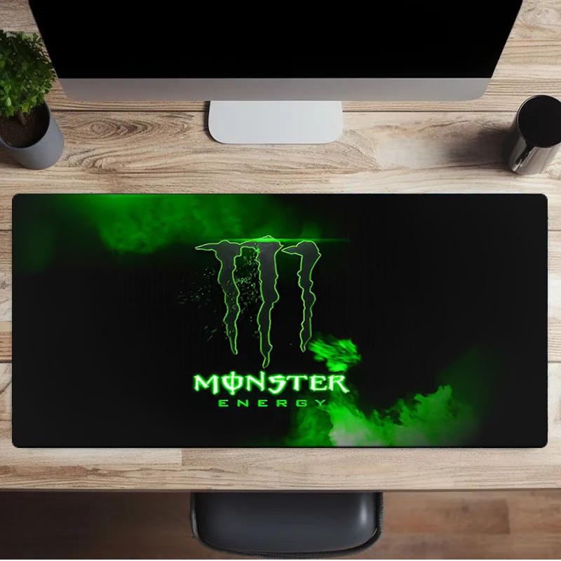 Коврик для мыши Monster Drink, Резиновая основа, Коврик для мыши для геймеров и офиса, Игровой стол, Легко чистящийся коврик, Офисный вентилятор, Подарки