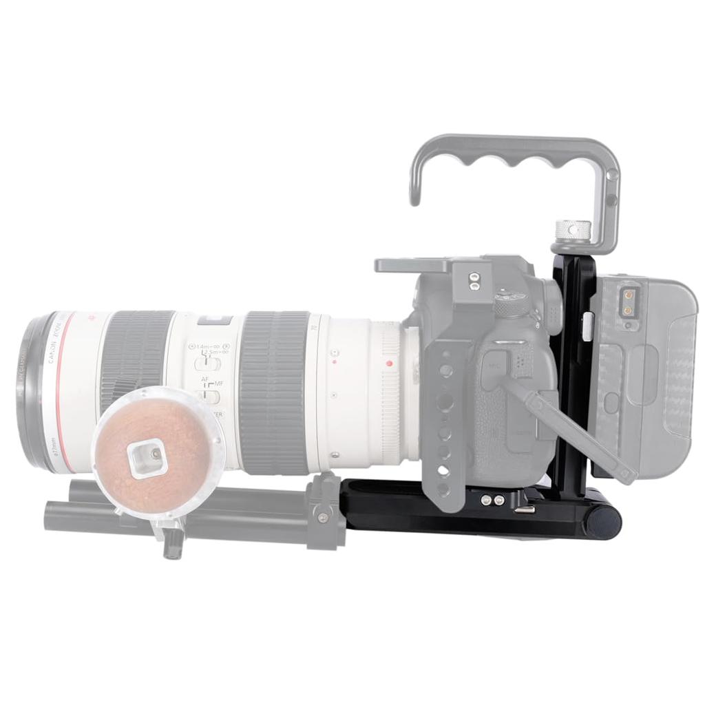 NICEYRIG Mount Mount Foldable TV Camera Plate Arca Swiss Plate Manfrotto Standard Plate Quick Release DSLR V-Lock L-Bracket -598