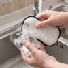 3/6PCS Microfiber Double-Sided Dishcloth Thickened Pot Scrubber Cleaning Sponges  Pot Washing