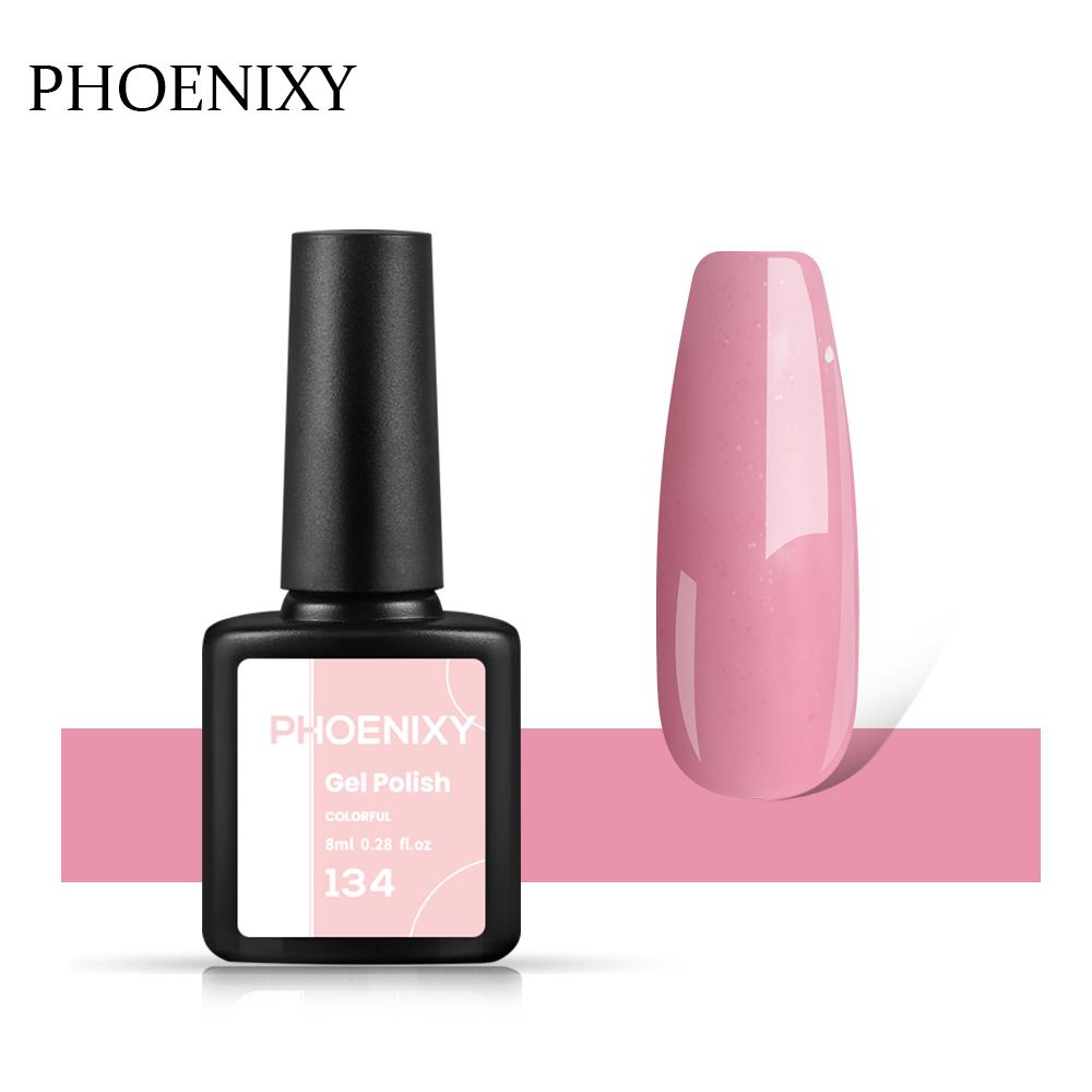 PHOENIXY, 60 цветов, гель-лак для ногтей, долговечный гель-лак, верхнее базовое покрытие, полуперманентный гель-лак, дизайн ногтей «сделай сам»