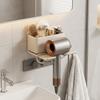 Carbon Steel Suction Cup Hair Dryer Holder Punch Free Wall Mounted Hair Dryer Bracket Rustproof Space Saving