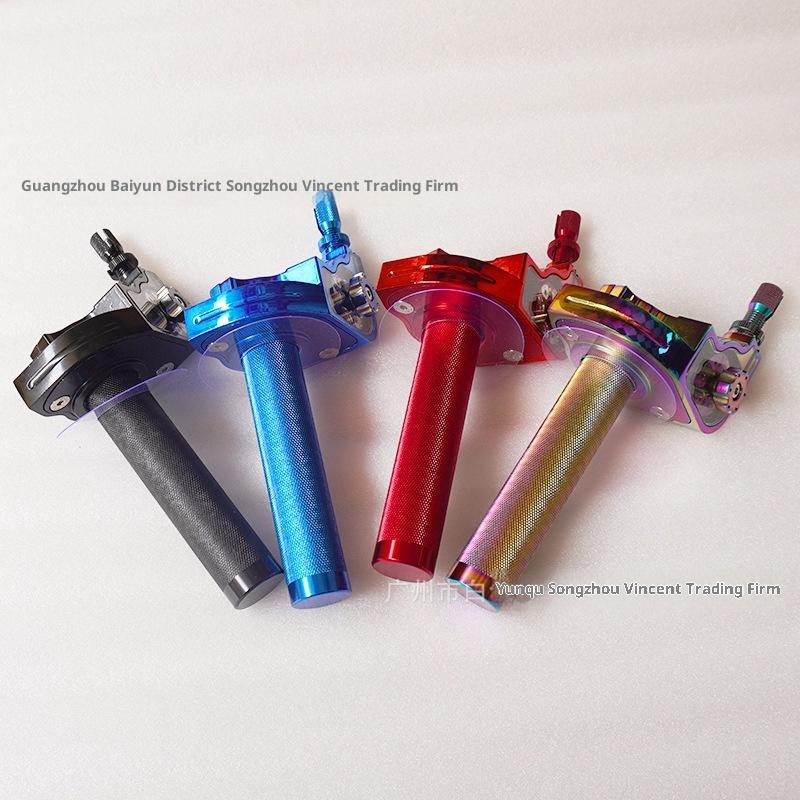 1Pcs Throttle Twist Grips Handlebars 22mm Universal Aluminum Accelerator For Motorcycle Moped Scooter Bike M10*1.5