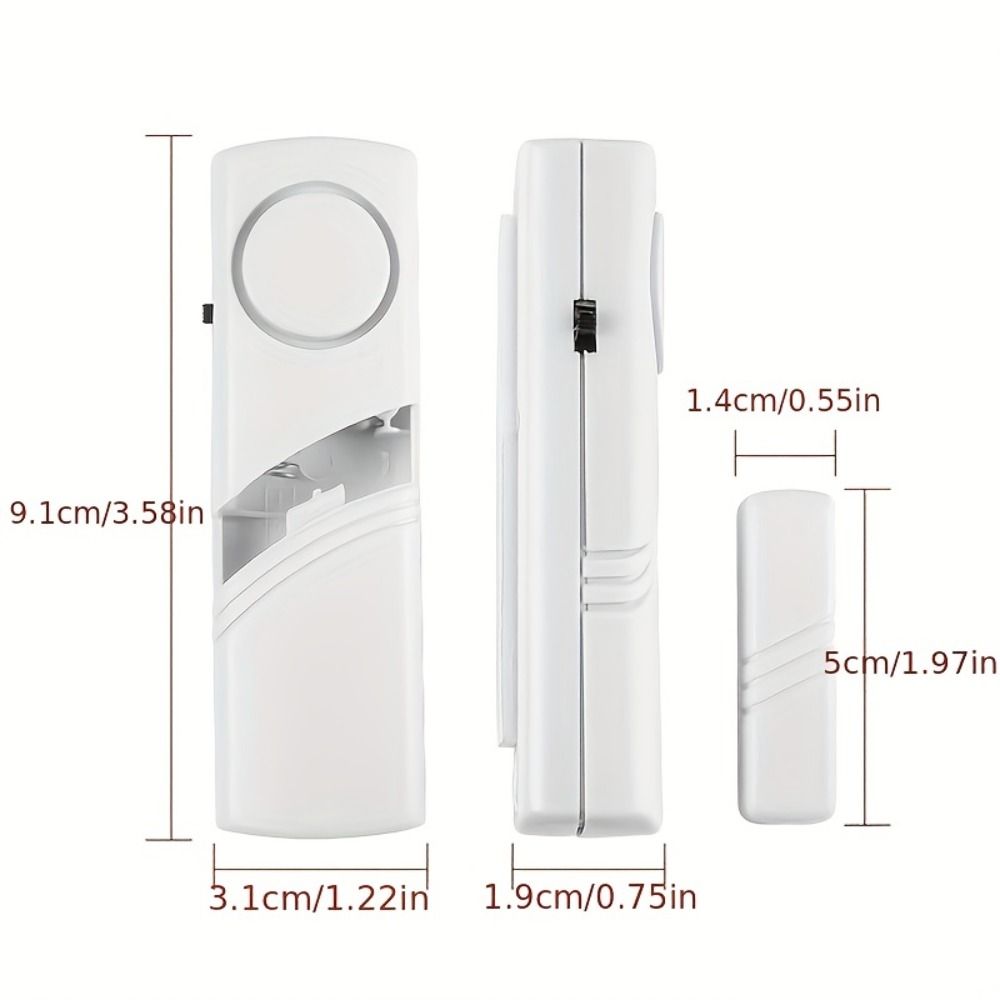 Беспроводная охранная сигнализация от взлома Белый датчик Сигнализация Система безопасности Защита