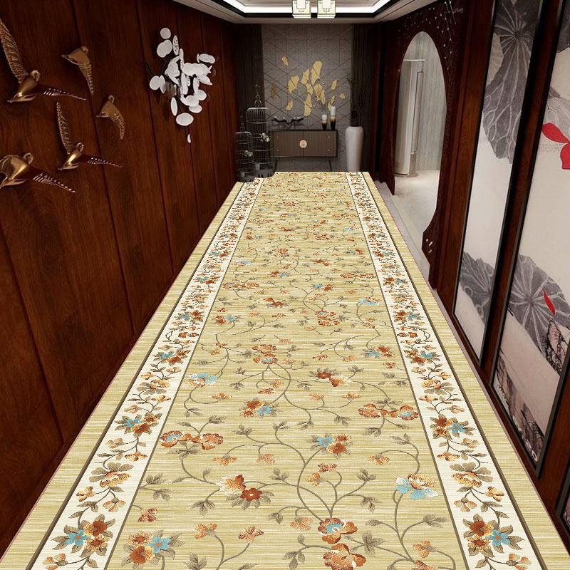 Ковер для длинного коридора в марокканском стиле, украшение, ковер для прихожей, нескользящий, моющийся, гостиничный, коммерческий коврик для пола, ковер на заказ