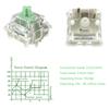 GATERON Baby Kangaroo Heavy Tactile 5 Pin Prillube 59gf Switch для механической клавиатуры MX 2.0 Switch, Switch, Switch, (108 штук)