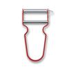VICTORINOX REX Peeler Straight with Sprout for Thinly Peeling Fruits and Vegetables 6.0900.1, Red, Remover,