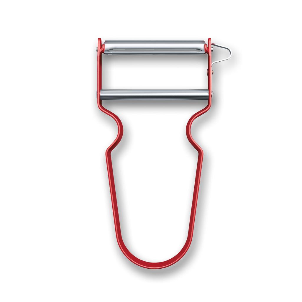 VICTORINOX REX Овощечистка Прямая с глазом для тонкой очистки фруктов и овощей 6.0900.1, Красная, Удалятор,