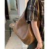 Bag Large capacity women's underarm commuter bag 2025 new solid color simple tote bag soft shoulder bag