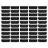50PCS 10cm Greenhouse Film Clamp Heat Resistant Tube Clip Gardening Frame Pipe Clip for GardenBlack
