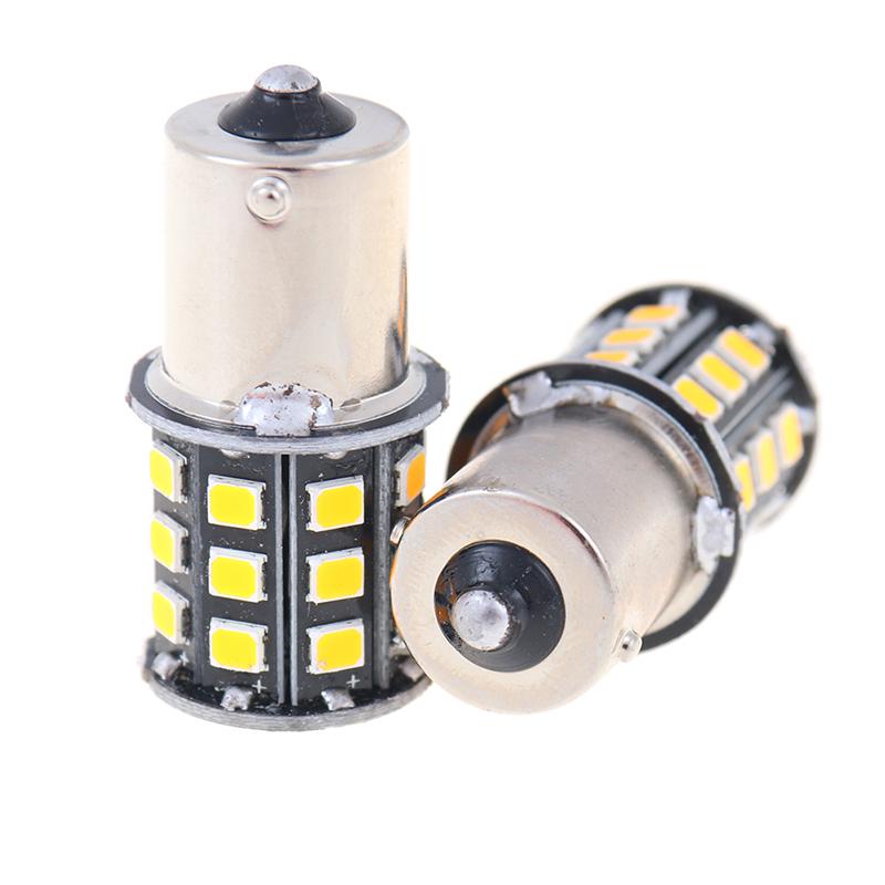 2 шт. 1156 Ba15S 2835 33-Smd желтые светодиодные лампы для указателей поворота автомобиля, стоп-сигналы