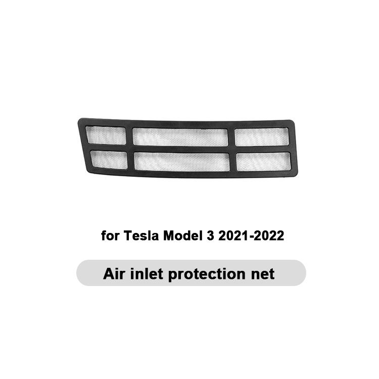 Защитная крышка воздухозаборника от насекомых для Tesla Model Y 3 2021-2023 Аксессуары для интерьера Передняя сетка для кондиционера от насекомых