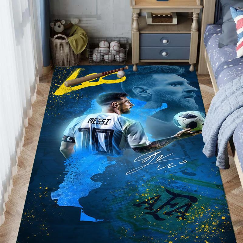 Lionel Messi: Legend Field carpet floor mats Living room and bedroom mats Office chair cushion Christmas gifts Doormat