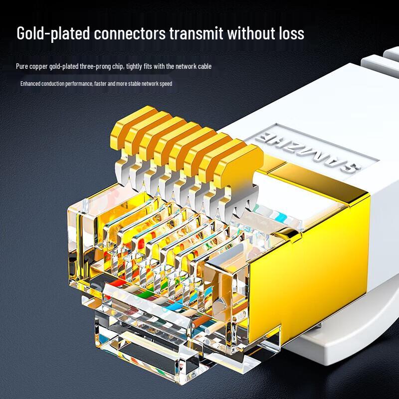 SAMZHE Cat7 Flat Ethernet Cable
