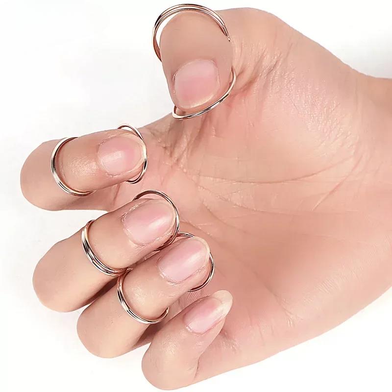 4pcs/set Metal Guitar Picks 3pcs Finger Picks + 1pc Thumb Pick for Fingertip Elastic Guitar Accessories Fingertip Protector