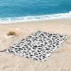 Dalmatian Spots Paws Print Dalmatian Dog Print Beach Towel Soft Microfiber Quick Dry Absorbent Quick Towels For Bath