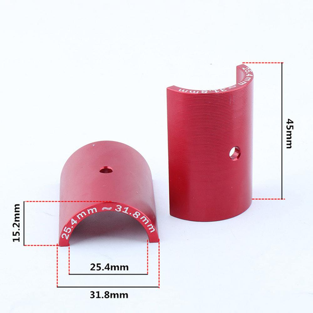 Zinc Zinc Alloy Reducing Sleeve Conversion Sleeve 25.4mm To 31.8mm Bike Handlebar Shim Reducer Bushing