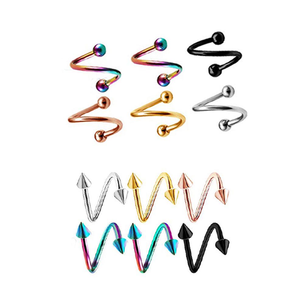 Stainless Steel Barbell Lips Ring Body Piercing Jewelry Helix Tragus Piercing Cartilage Earring