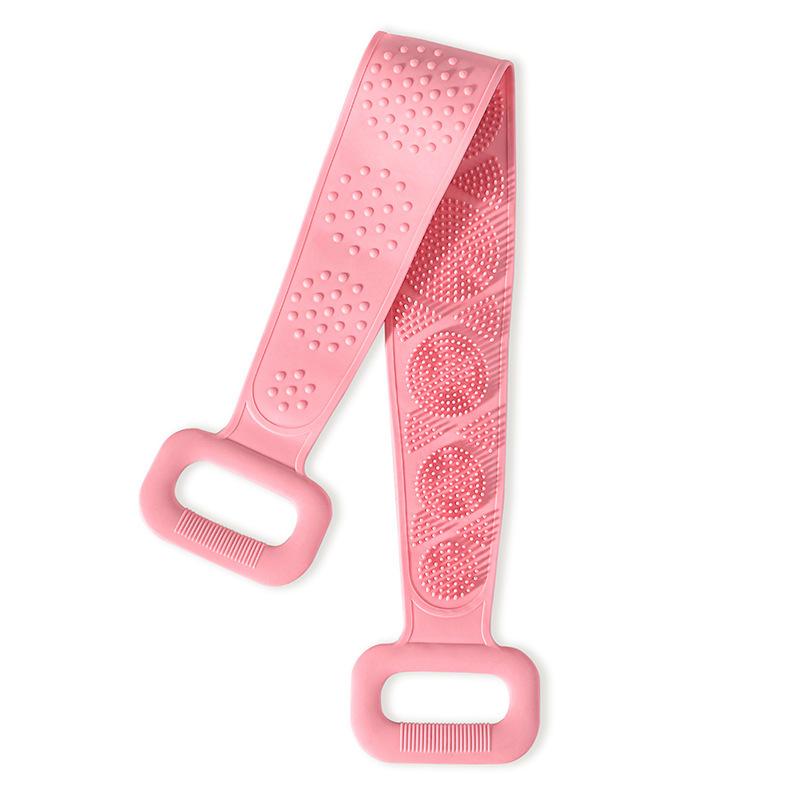 Dual-Sided Silicone Exfoliating Bath Towel for Strong Cleansing Ideal for Hands and Back