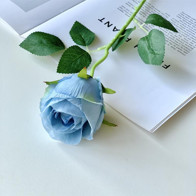 Rose Artificial Flower Wedding Home Decoration Silk Flower Pography Prop Silk Flower Rose