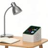 Умная цифровая метеостанция WiFi с дисплеем температуры и влажности, датой и часами. Метеостанция для офиса, кабинета, общежития, настольного использования