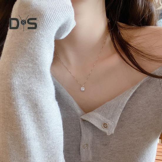 Ожерелье-чокер в виде капли с кубическим цирконием Сверкающее бриллиантовое ожерелье Кристалл Горный хрусталь Блестящее ожерелье Ювелирные изделия День матери Годовщина День рождения