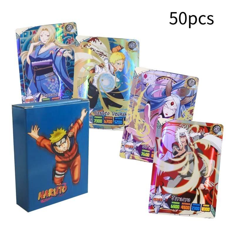 Набор из 50 английских аниме-карточек Набор Demon Slayer One Piece Игровые коллекционные карты Дуэльные карты