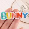 Embroidery Label Cartoon Animation Rainbow English Letter Patch Sticker Clothing Accessories Hand Account DIY Self-adhesive Cloth Sticker