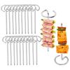 Набор из 30 шампуров для барбекю из нержавеющей стали, термостойкий многофункциональный инструмент для гриля для использования в духовке и аэрофритюрнице